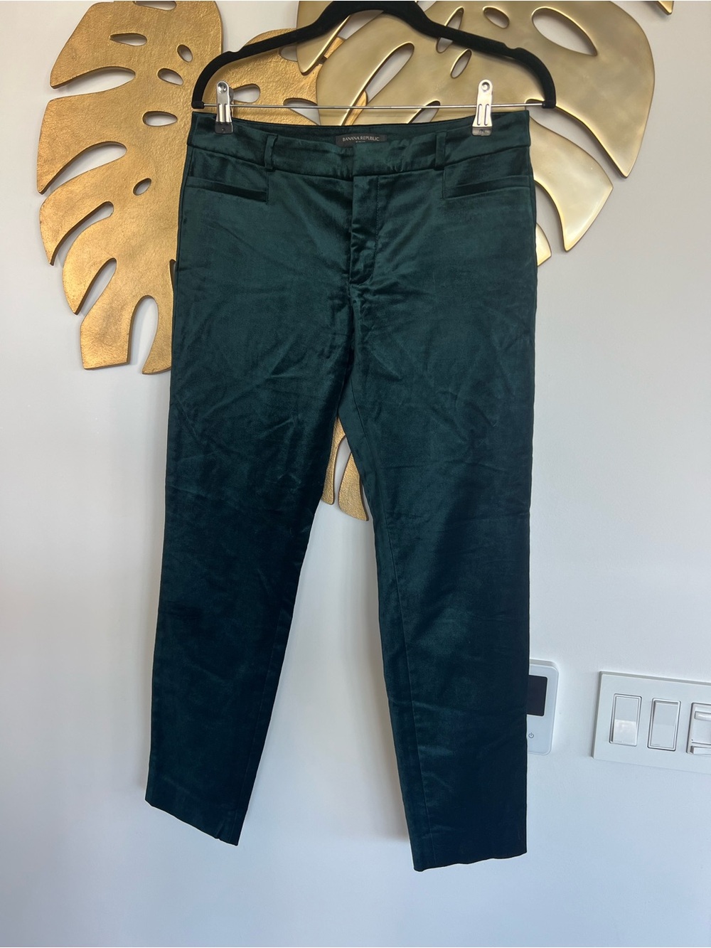 Banana Republic velvet Sloan pant